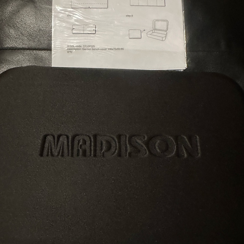 Madison Gray Garden Bench Cover